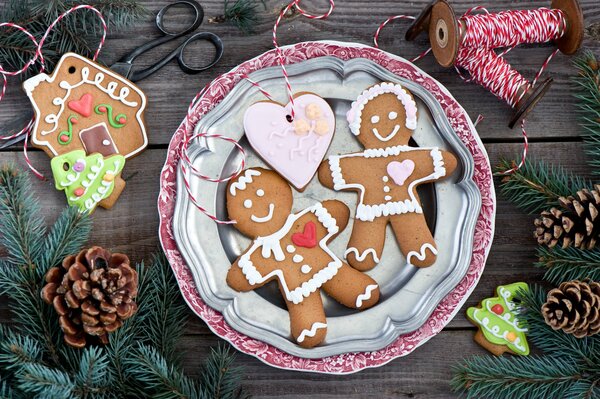 Hombres de pan de jengibre mejor decoración de Navidad