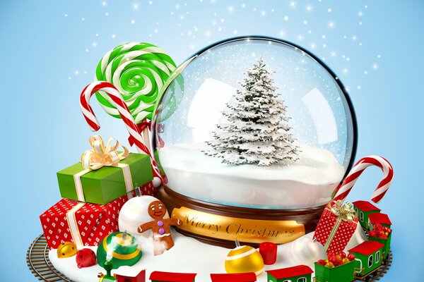 A magic ball for Christmas and children s gifts