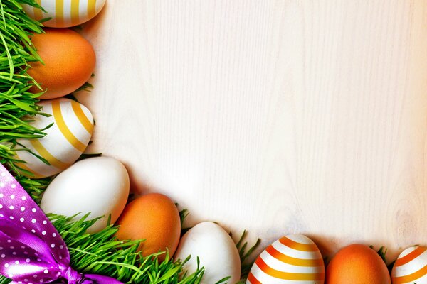 Anticipation of the holiday: colorful Bright Easter