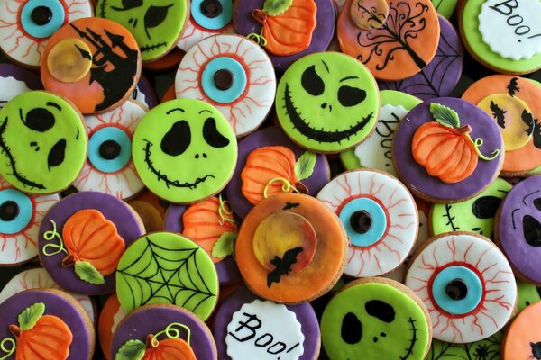 Historias de terror divertidas-galletas para el día de todos los Santos