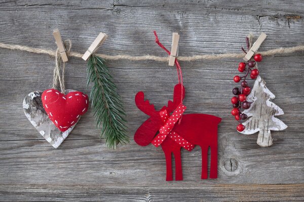 Decoración de Navidad con figuras de Navidad