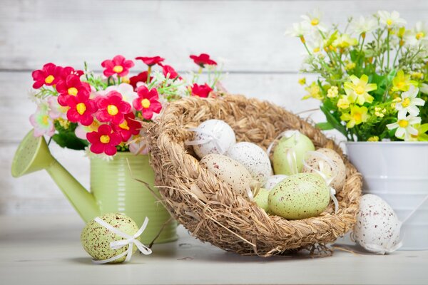 Uova di Pasqua macchiate