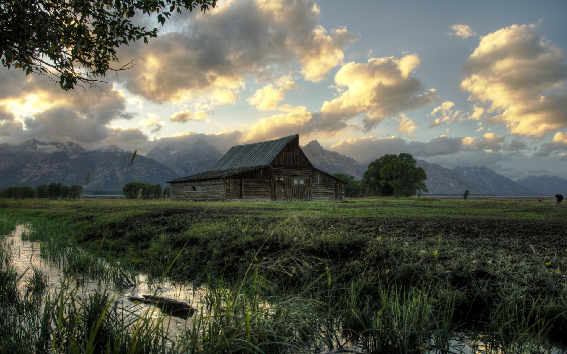 мултон амбар гранд тетон национальный парк hdr