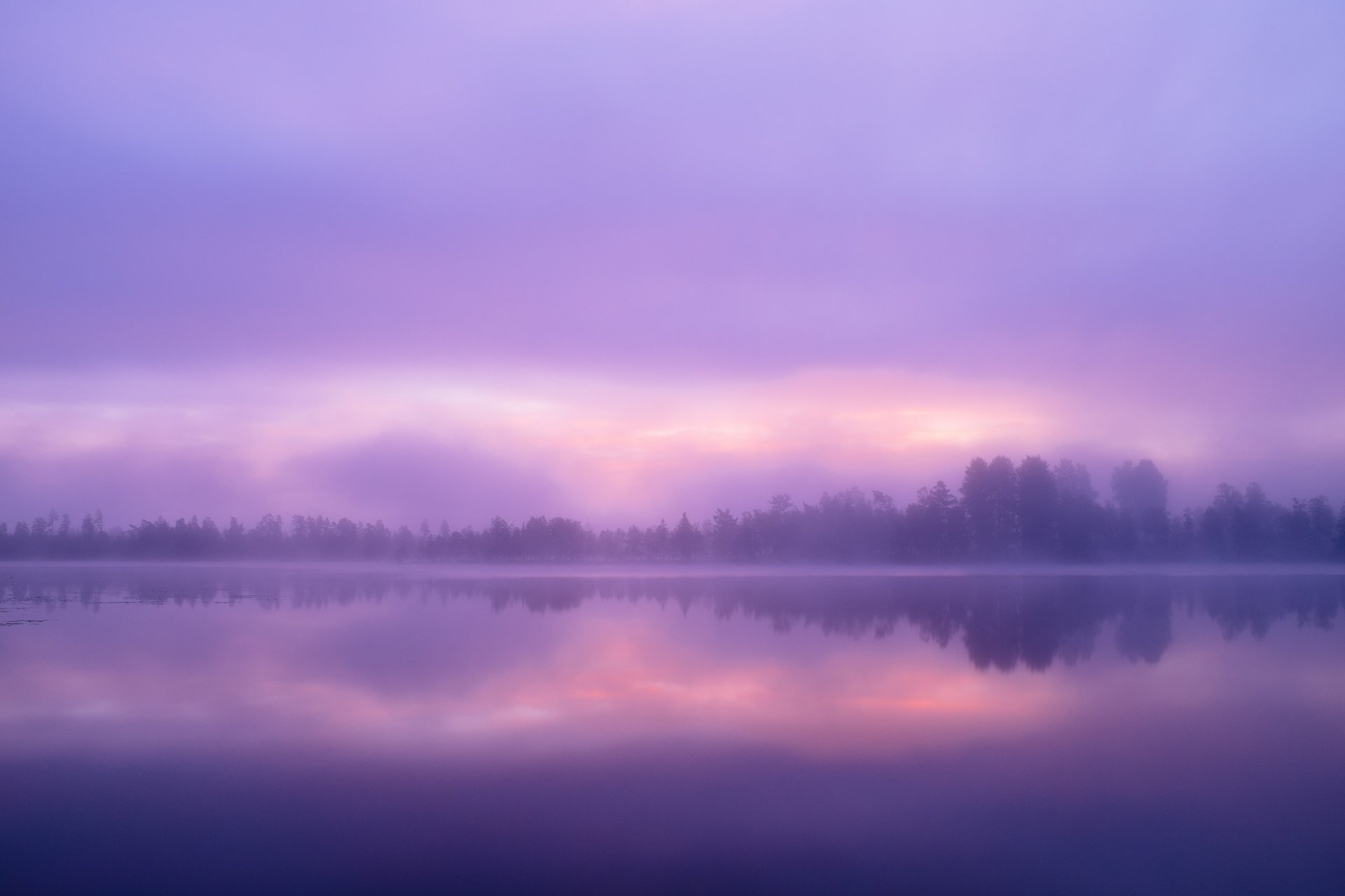 lago agua bosque árboles cielo nubes