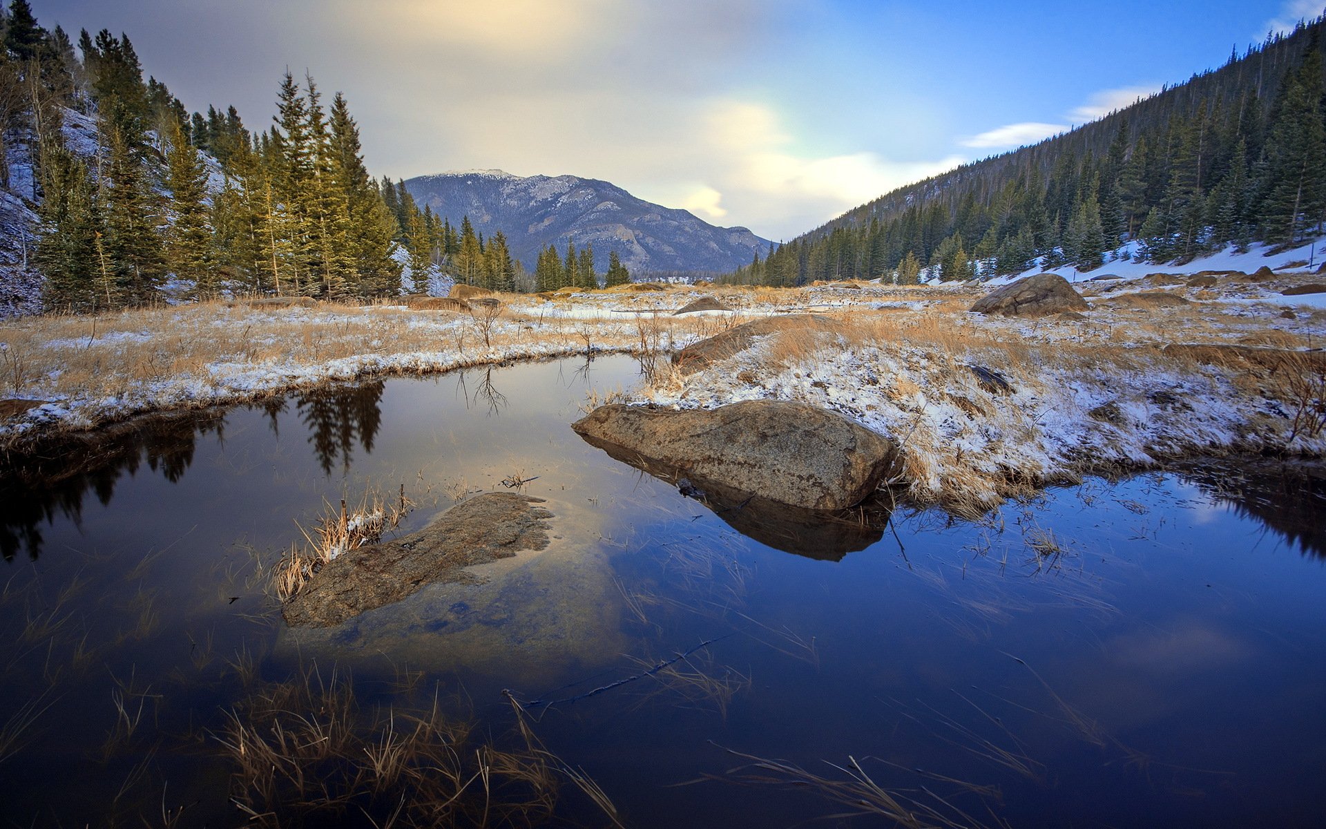 lake mountain landscape