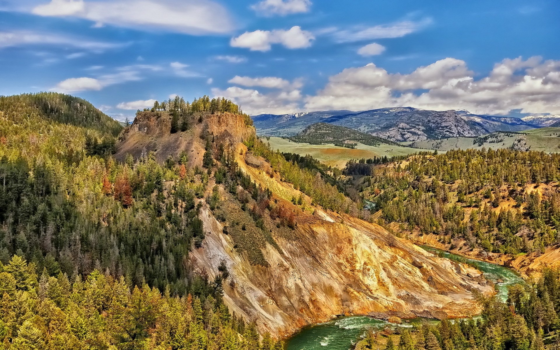 états-unis wyoming montagnes paysage