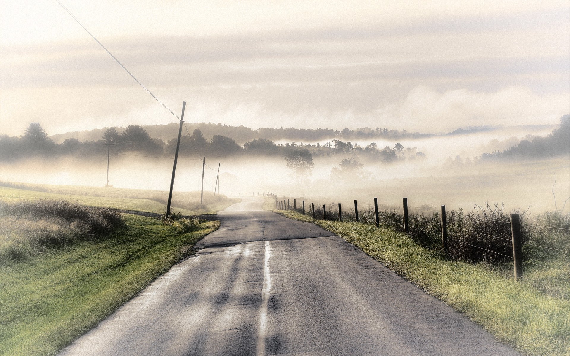 strada recinzione paesaggio stile