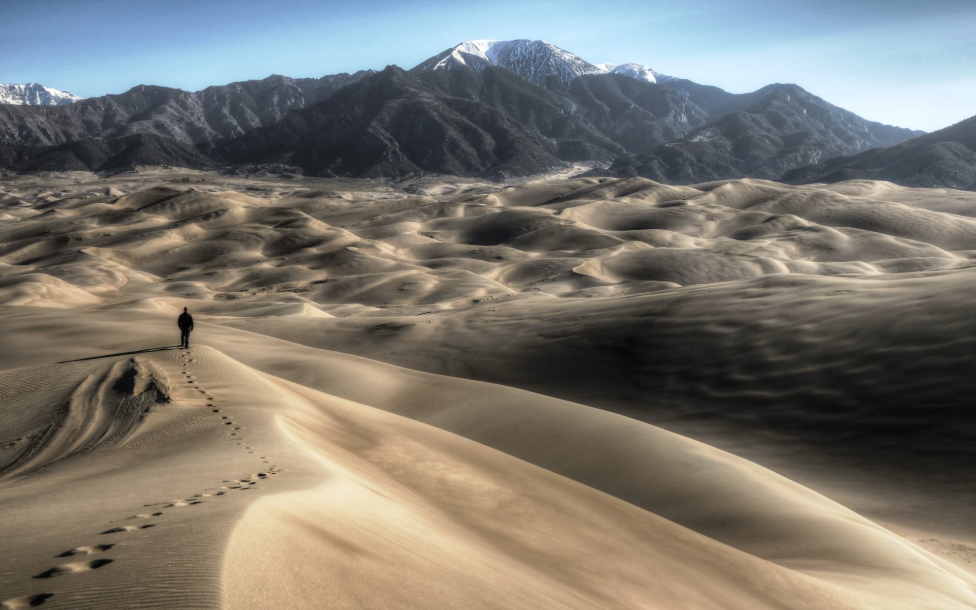 high dune great sand dunes national park hdr