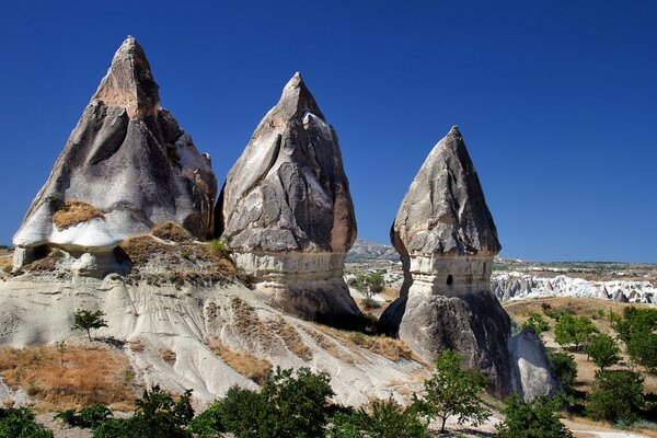 Rocas y montañas extraordinarias de Capadocia