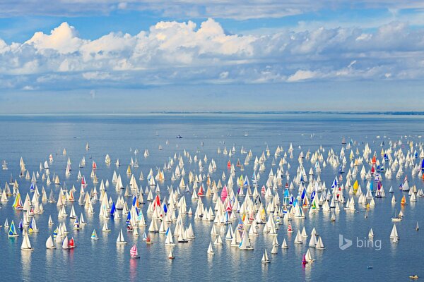 Italien und sein Meer Himmel Yacht Segel