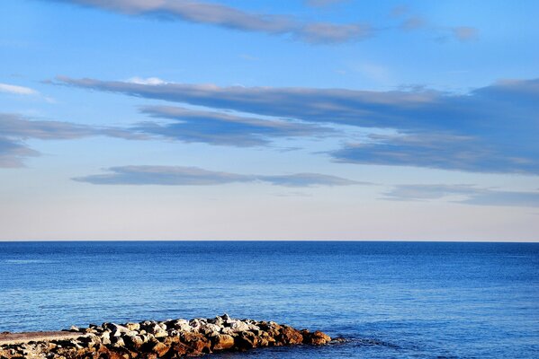 Petite tresse sur le fond d un horizon sans fin