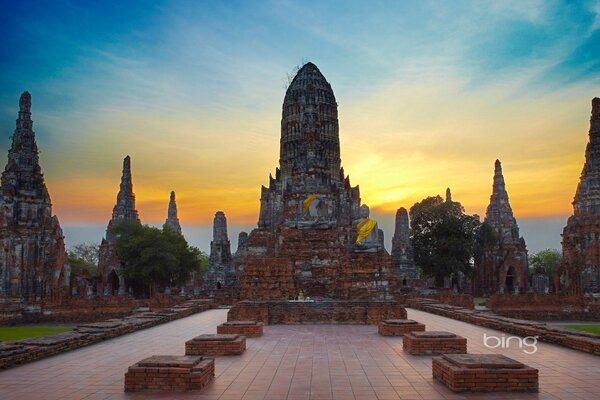 The Buddha Temple in ruins