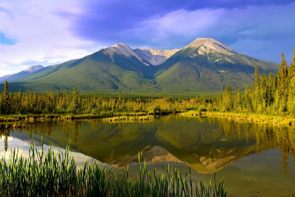 Canadian Rockies and Lake Vermilion