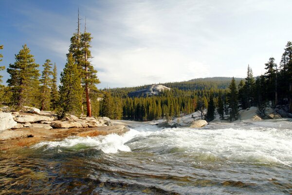 Rapid flow in the national Park