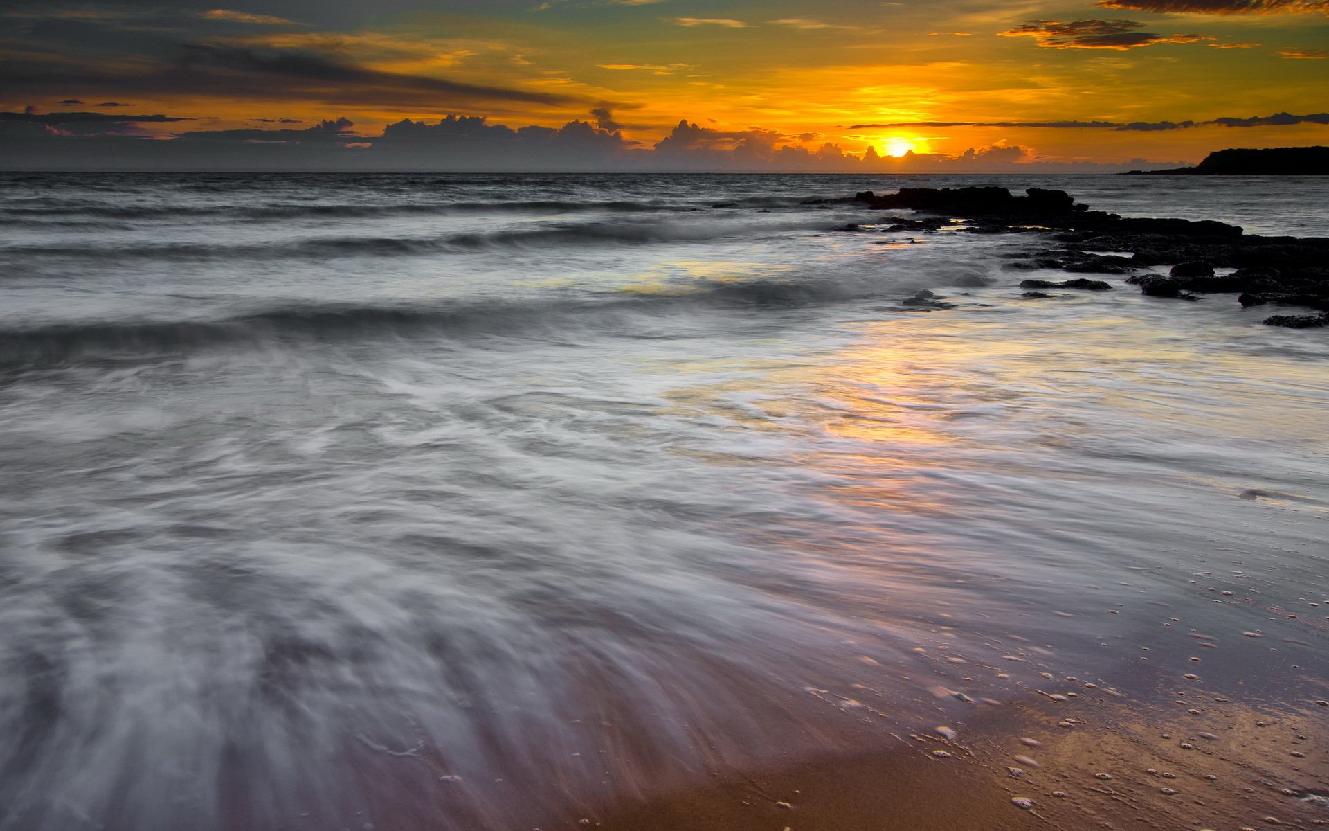 meer sonnenuntergang landschaft