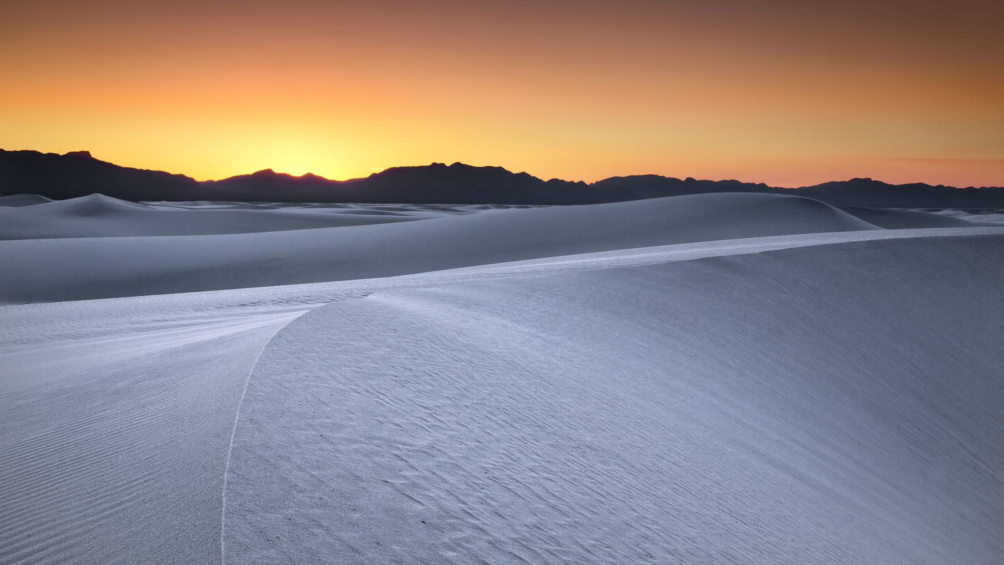 desierto puesta de sol paisaje