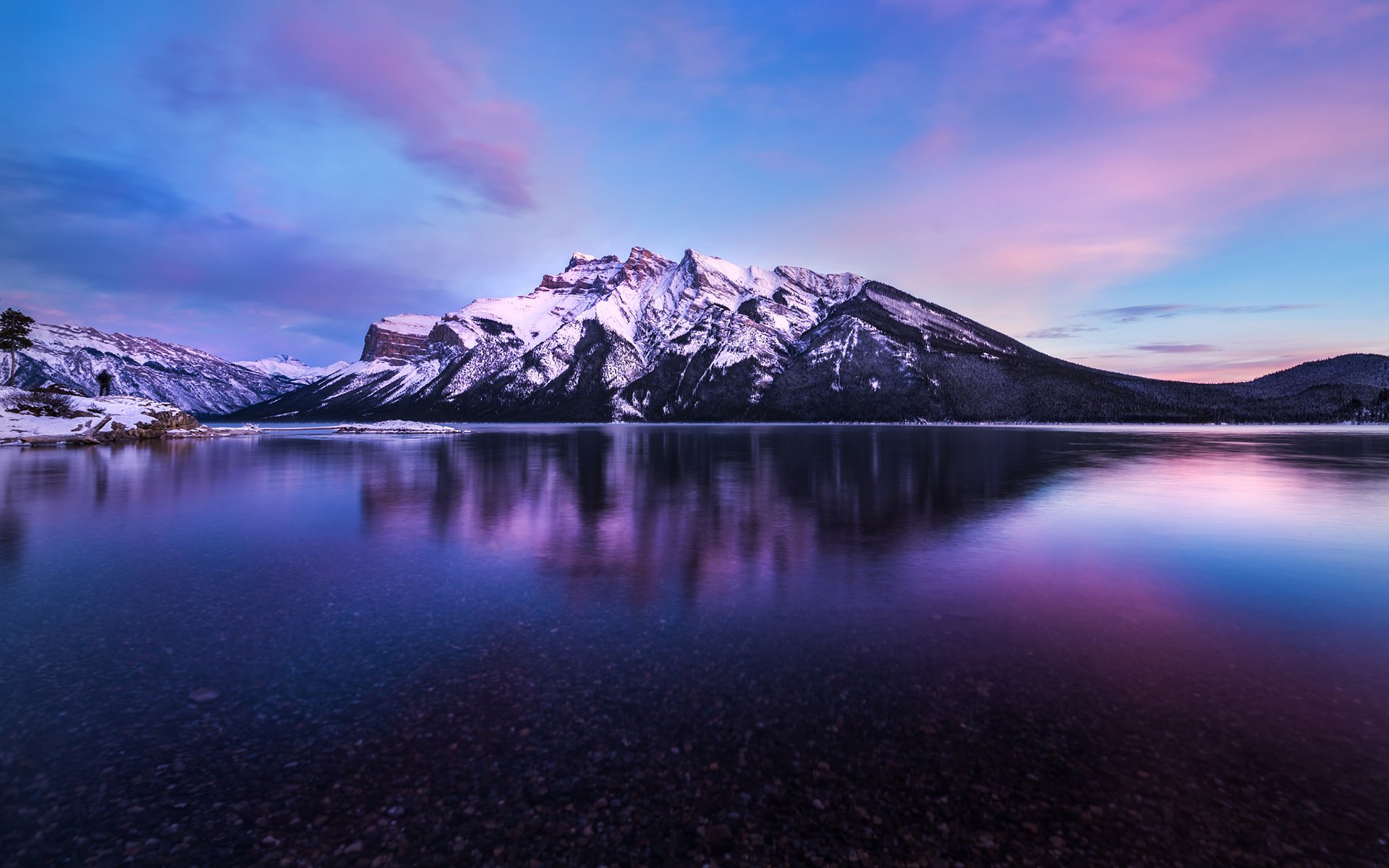 alberta canada lac montagne