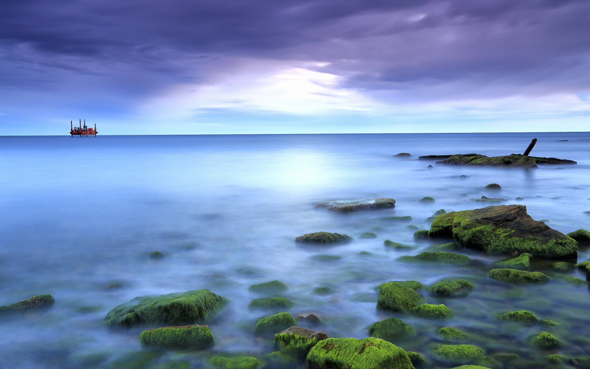 mer pierres paysage