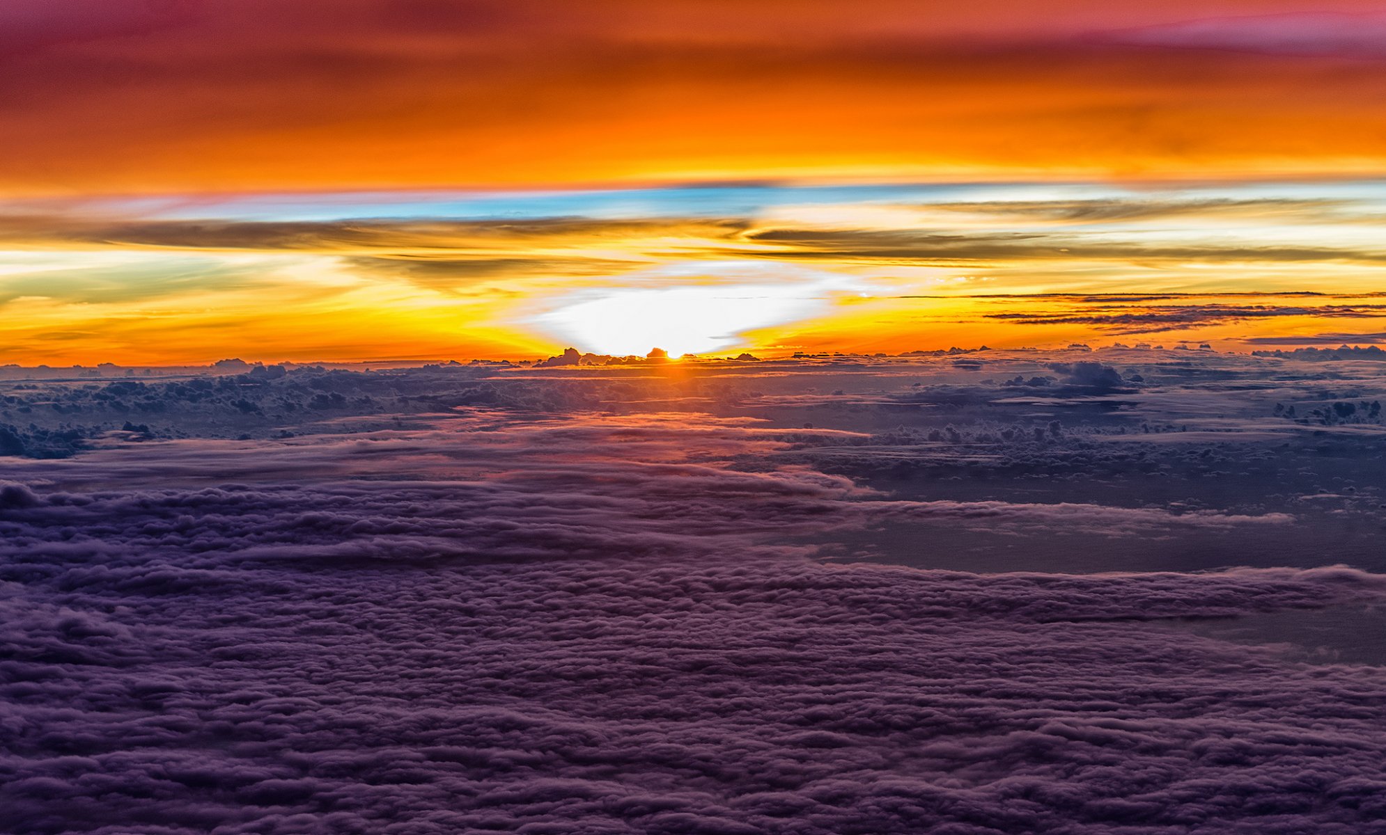 himmel wolken sonne strahlen sonnenuntergang