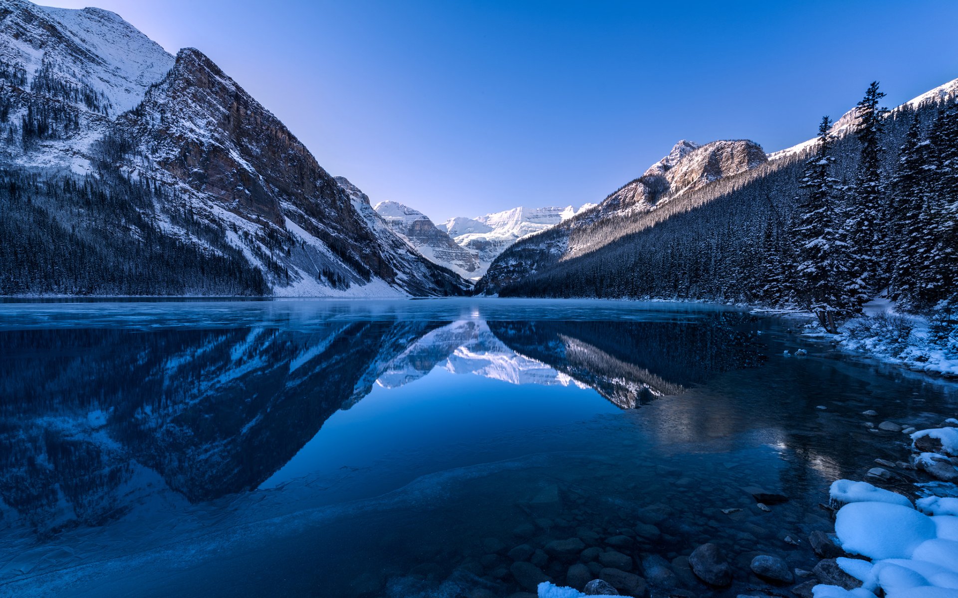 lago louise alberta canadá montaña bosque