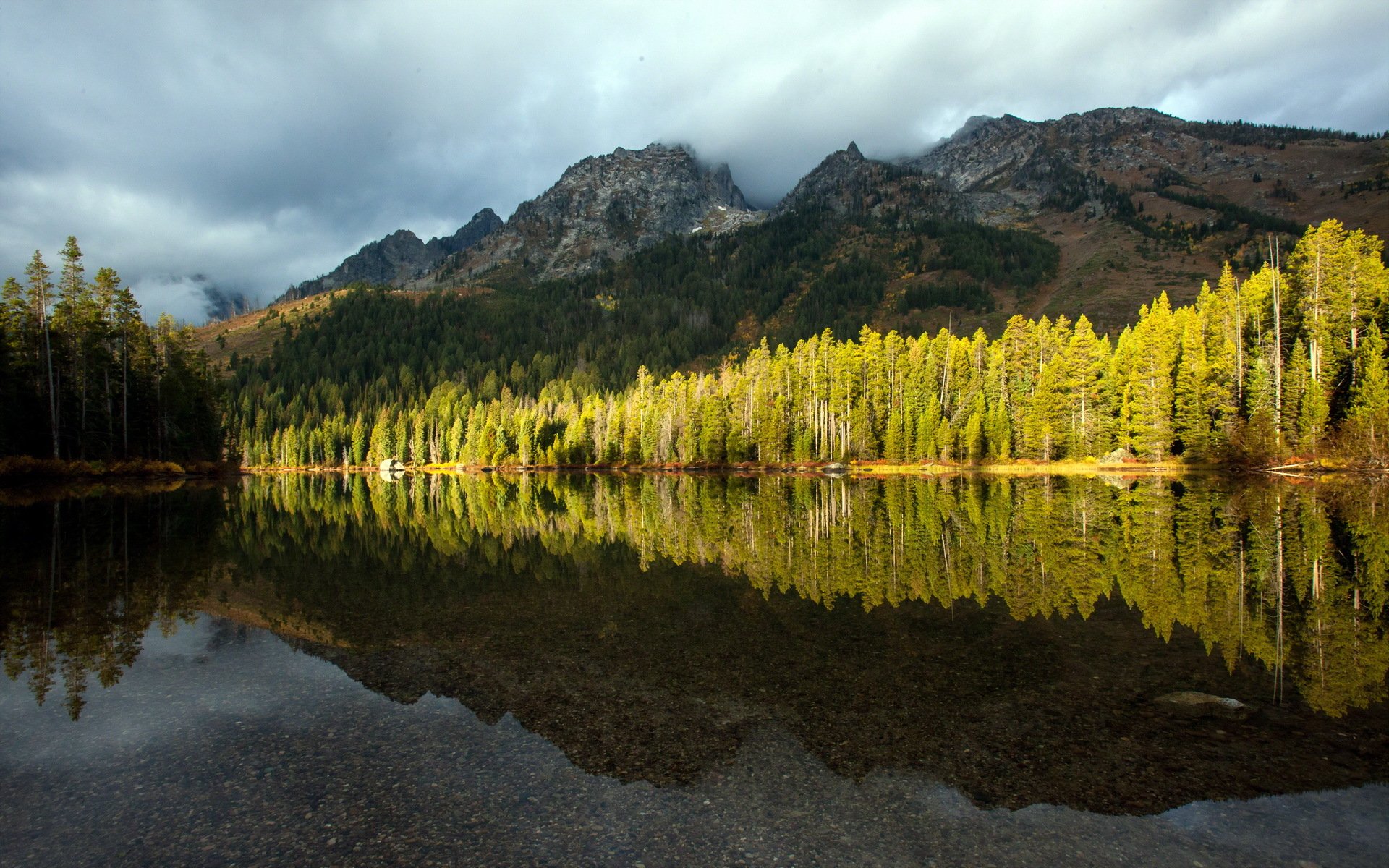 lac montagnes paysage