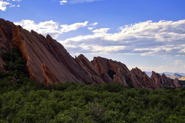 Denver. Vista de rocas inusuales