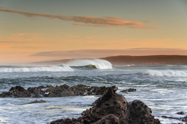 Port Waikato Plaża o zachodzie słońca