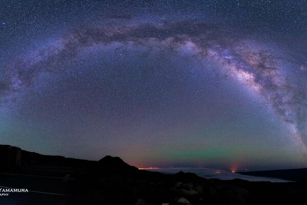 El fotógrafo Kenji fotografió la vía láctea en el cielo