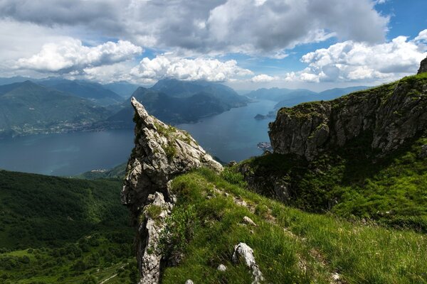 Panorama du Mont Grona-montagnes d Italie