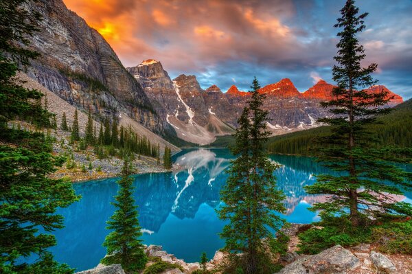 Paysage fabuleux du parc National au Canada