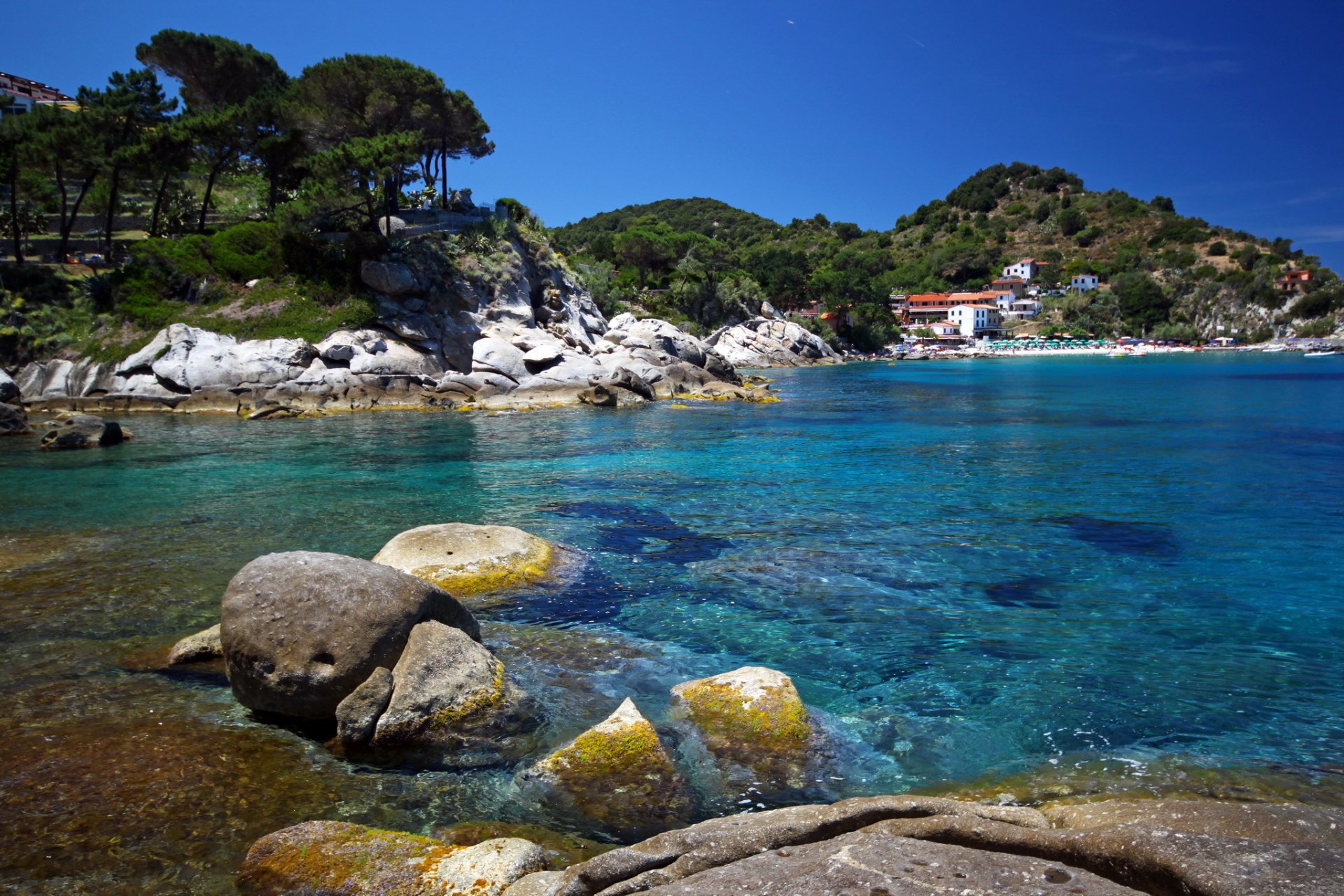 küste italien steine meer toskana portoferraio natur foto