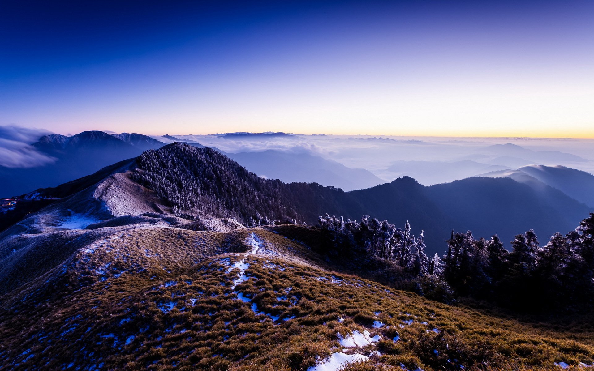 montagnes ciel nature paysage