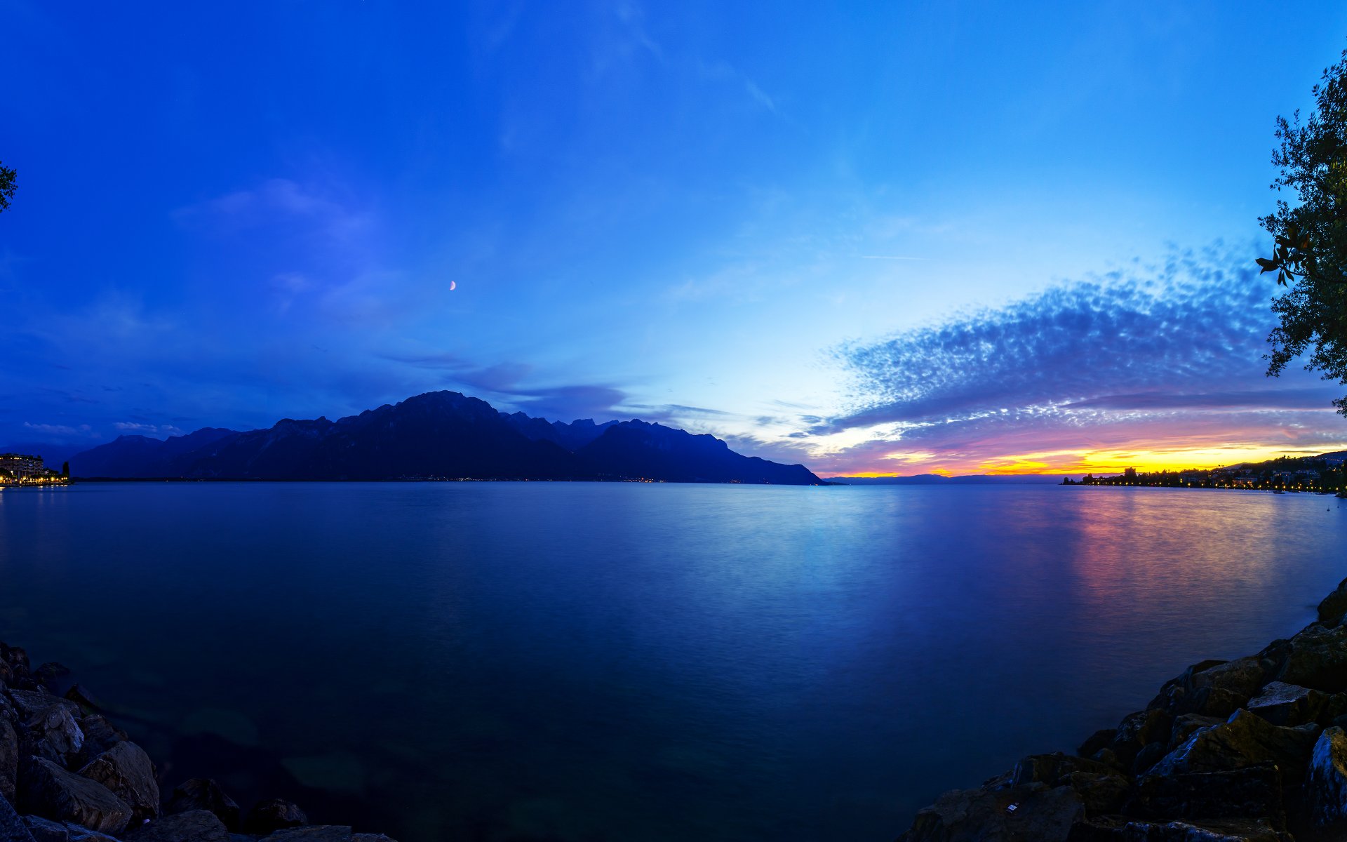 lago de ginebra suiza lago montaña paisaje