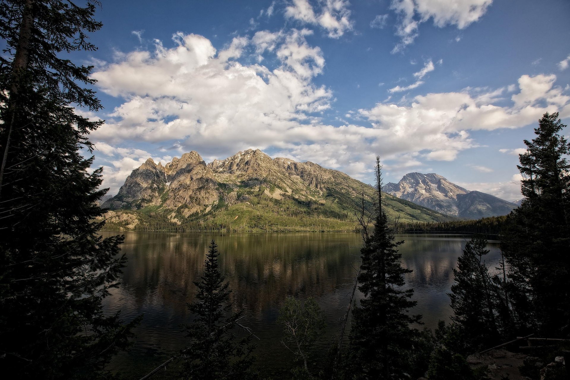 jenny lake parque nacional de teton wyoming lago montañas