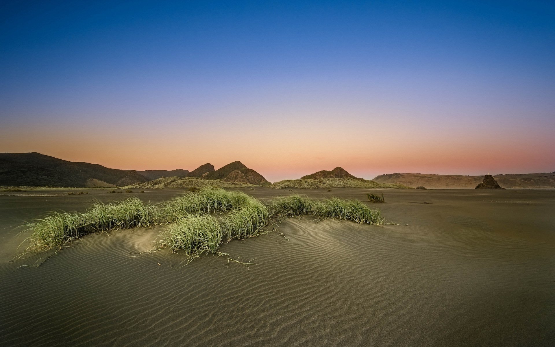 puesta de sol desierto paisaje