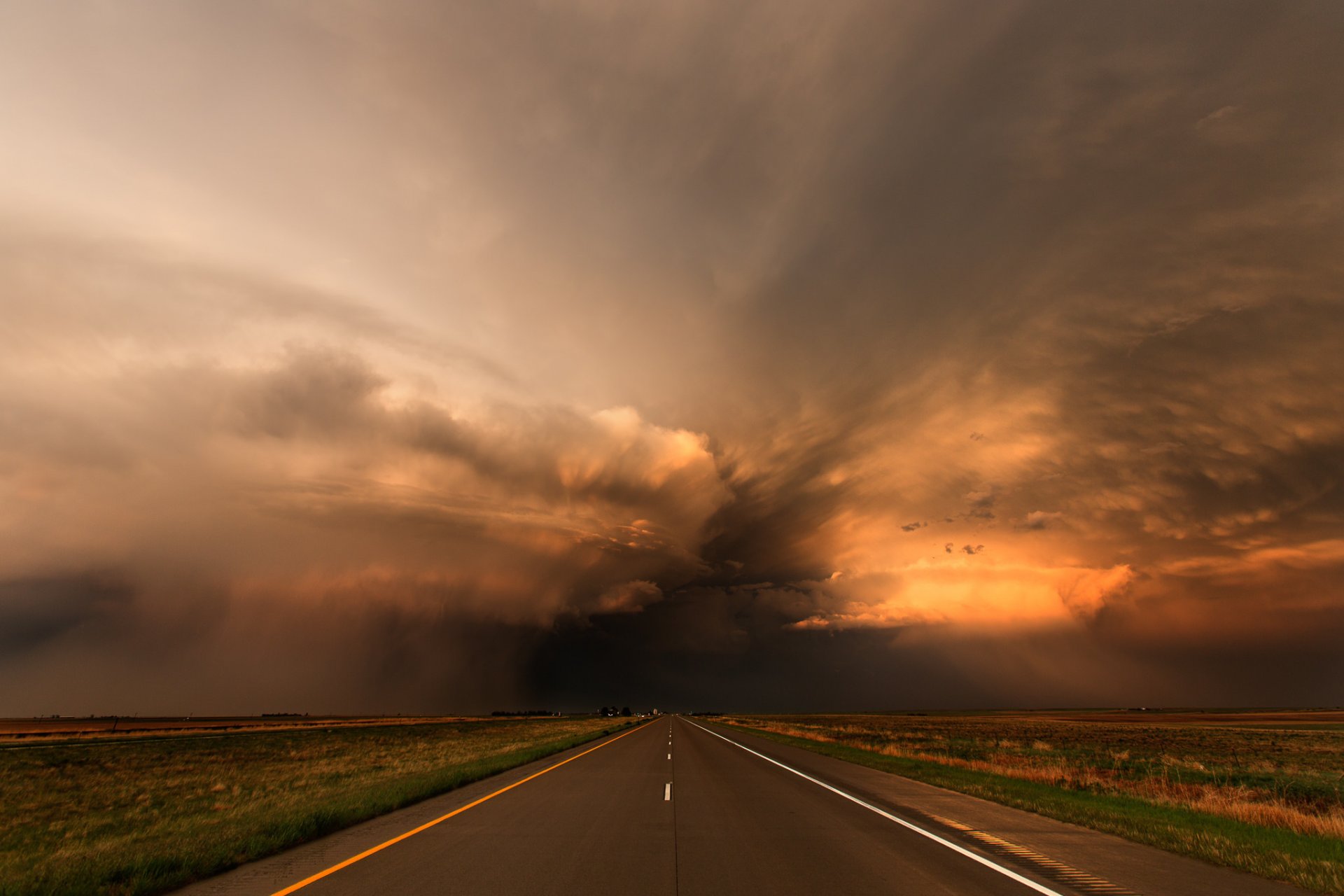 usa colorado straße sonnenuntergang wolken sturm