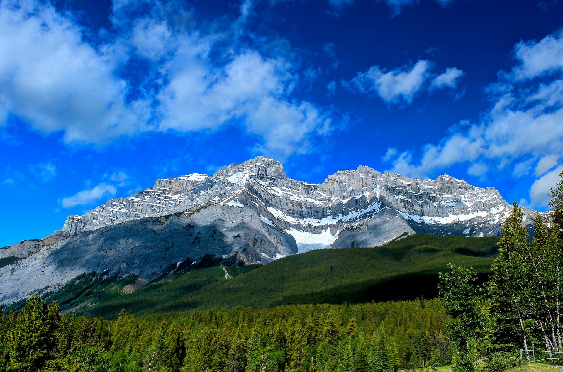 cascade mountain parco nazionale di banff alberta canada banff montagne foresta