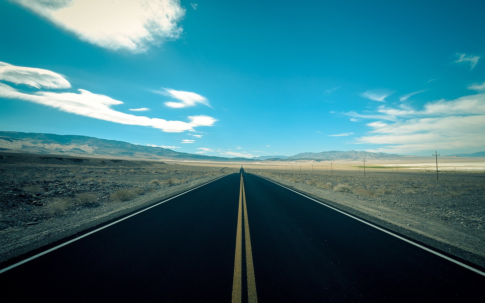 road sky landscape