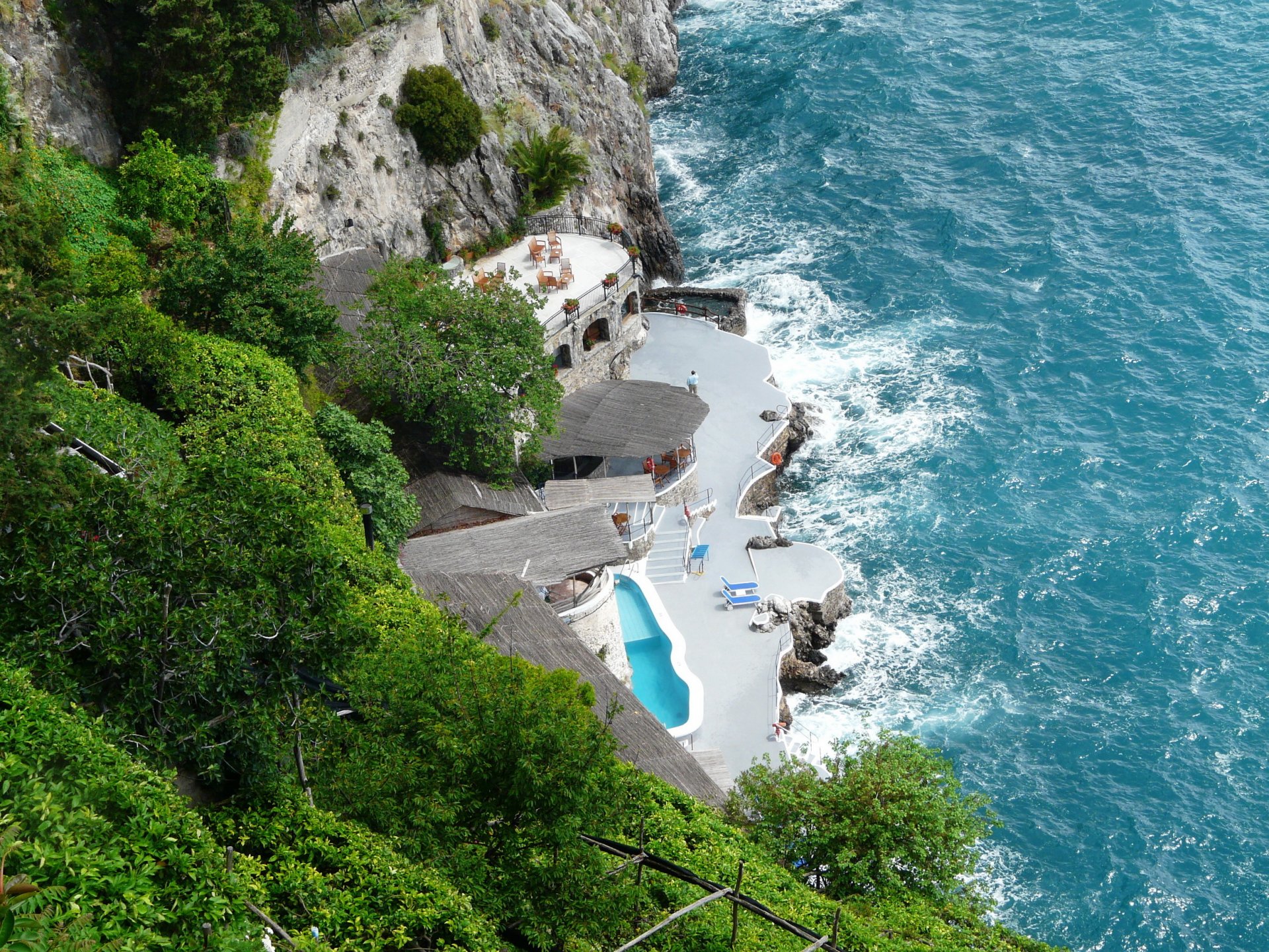 coast italy sea amalfi from the top nature photo