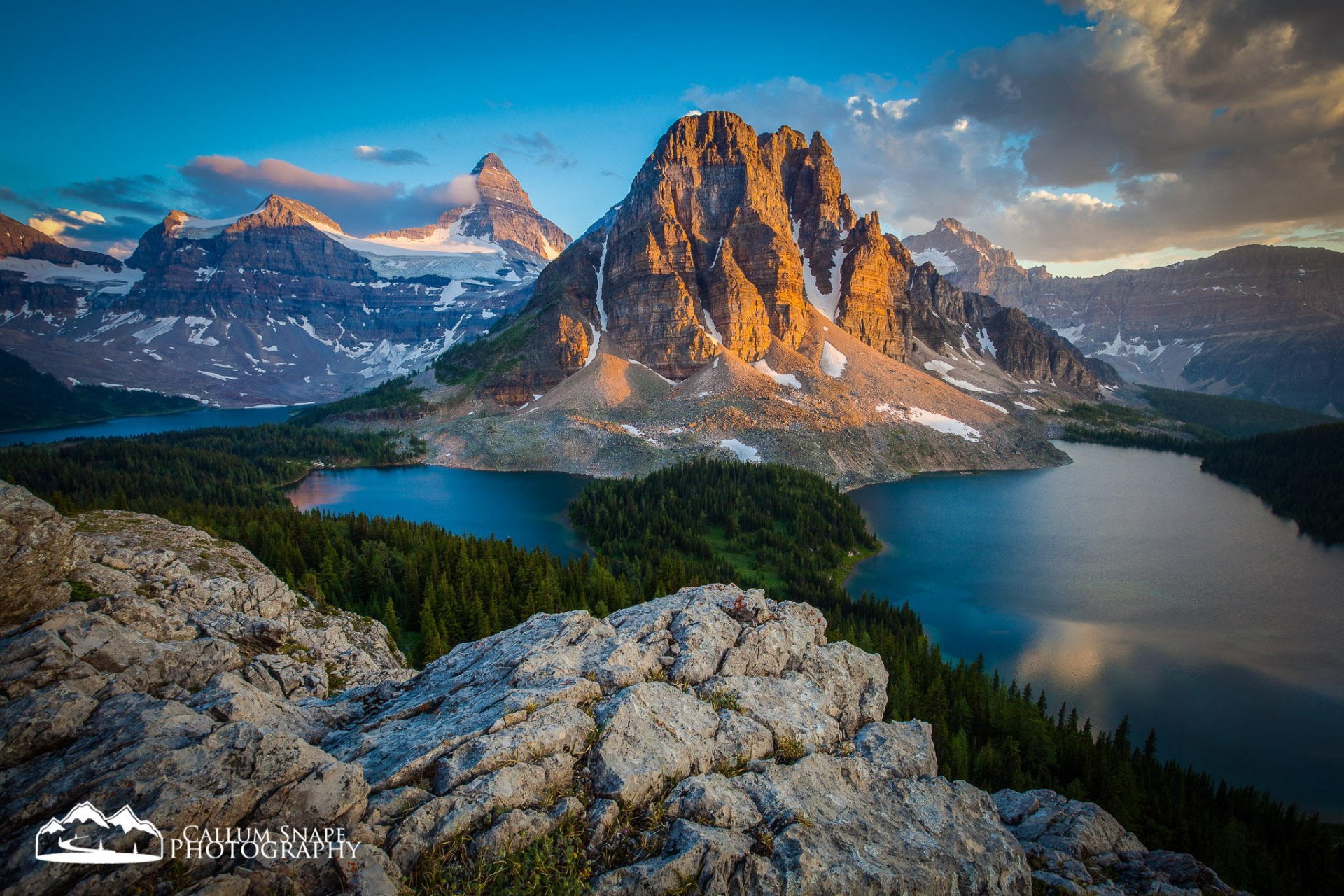 assiniboine provincial park kolumbia brytyjska jezioro magog alberta góry jezioro natura wiosna