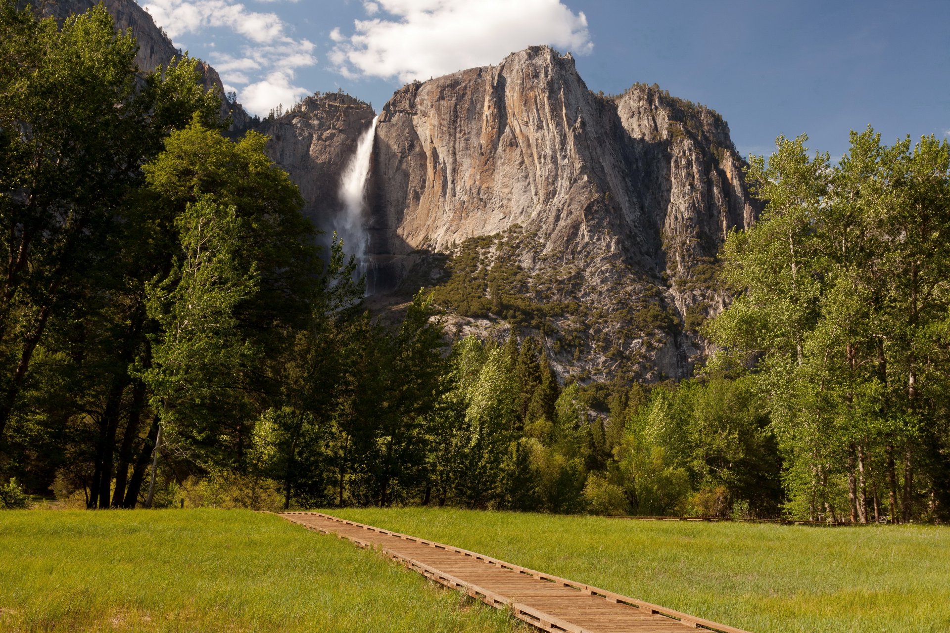 parc états-unis cascade yosemite rocher nature photo