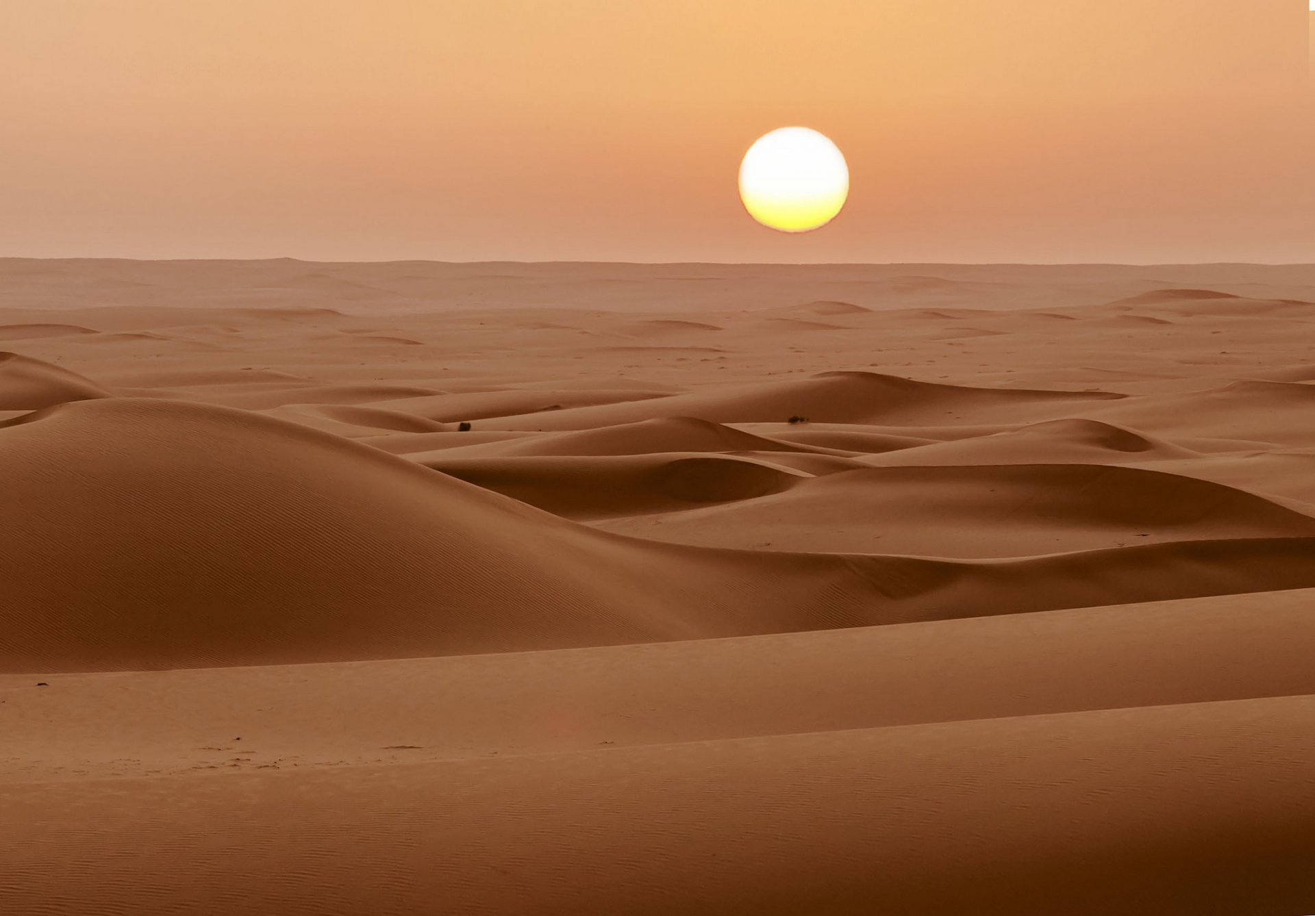 desierto arena sol horizonte