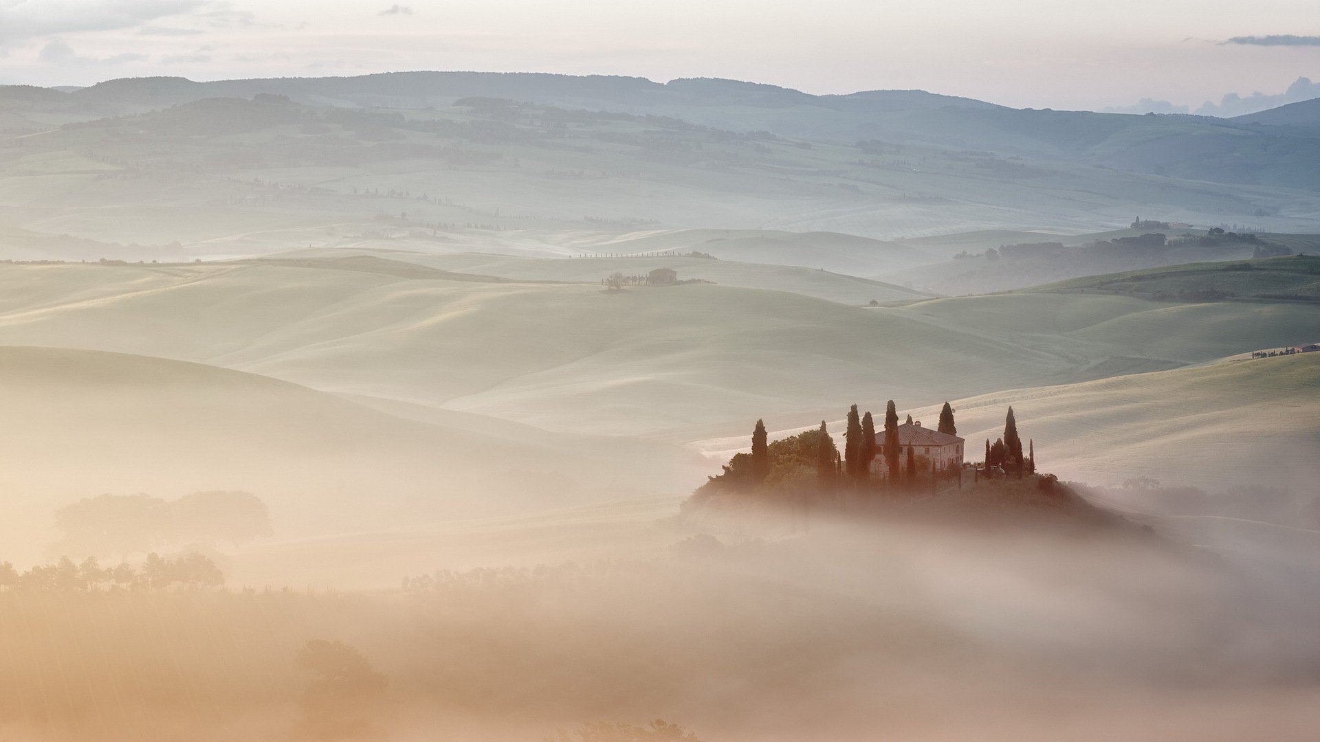 toscane villa belvedere italie brouillard brouillard contre