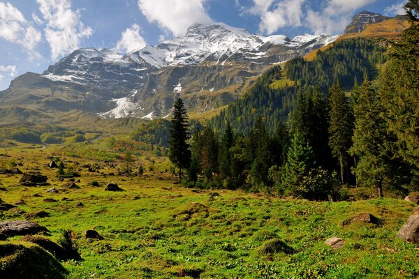 Berggipfel im Schnee