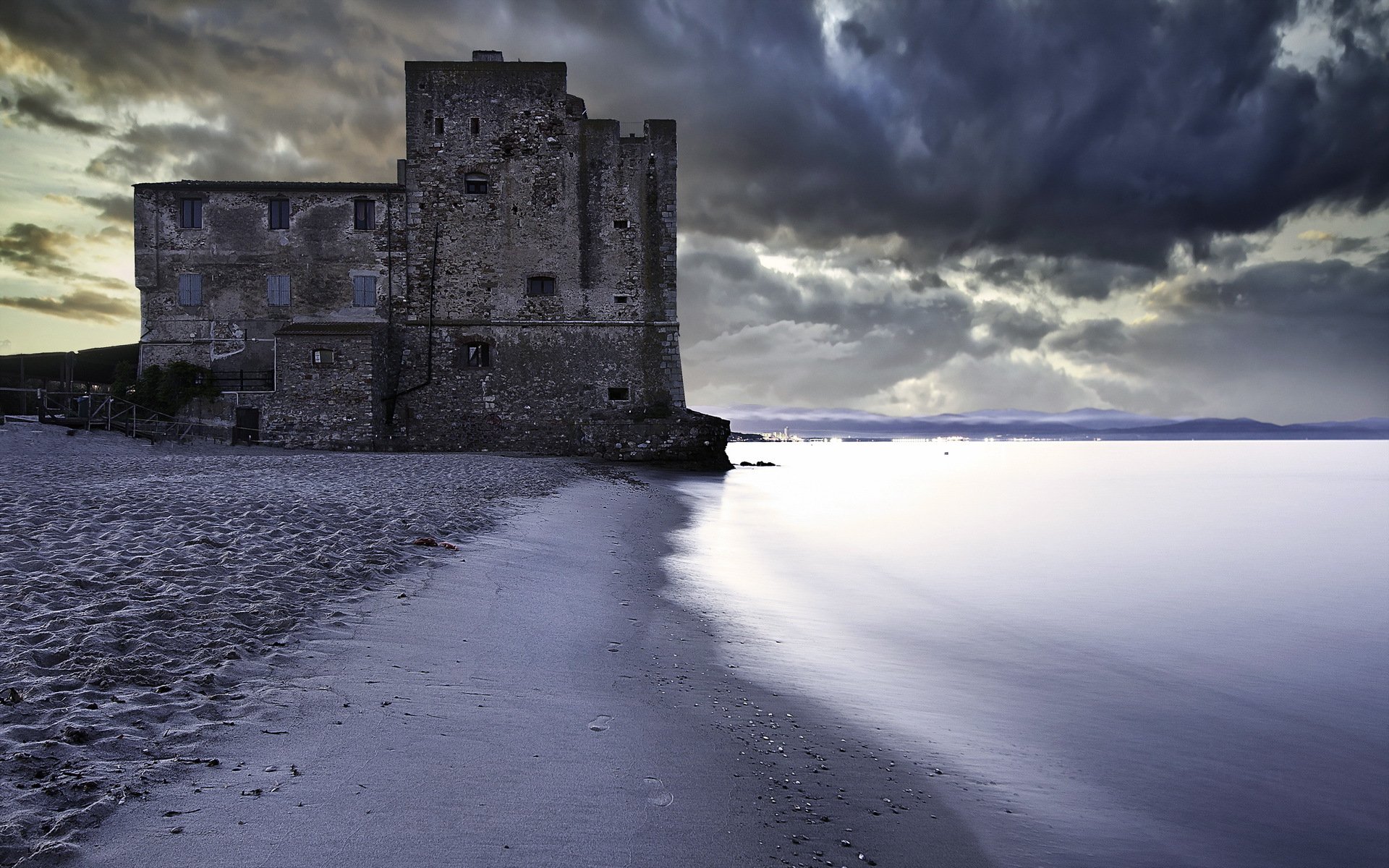 mare tramonto paesaggio