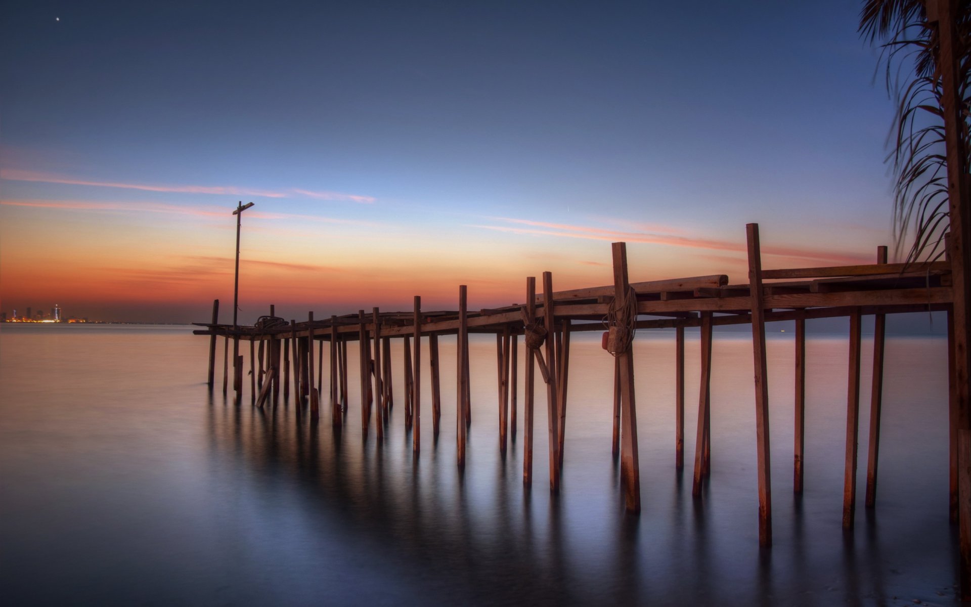 bahréin golfo pérsico amanecer muelle