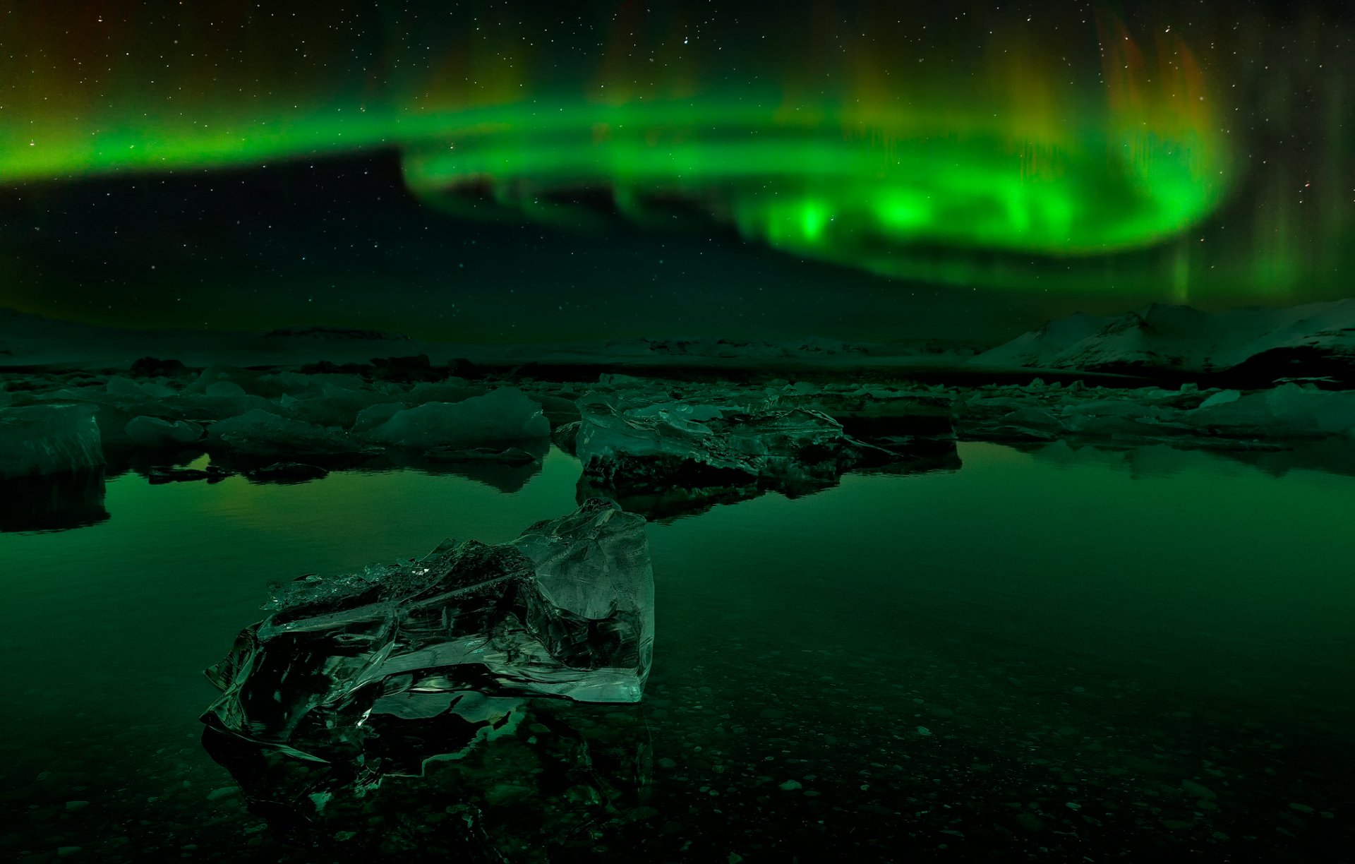 aurora boreal islandia noche