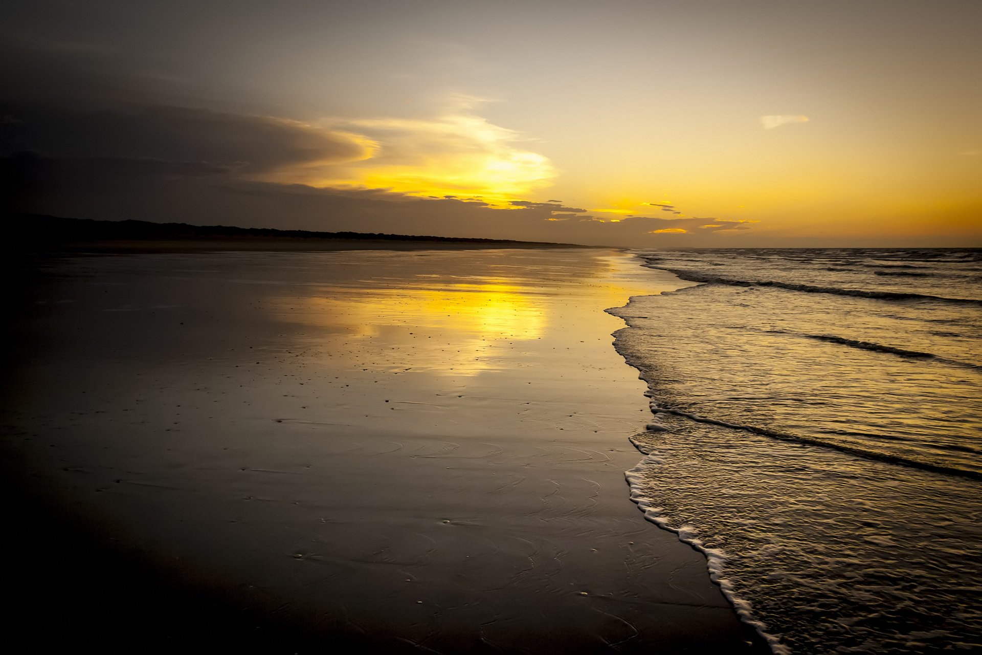 bella scena alba mare natura paesaggio cielo nuvole bella scena alba