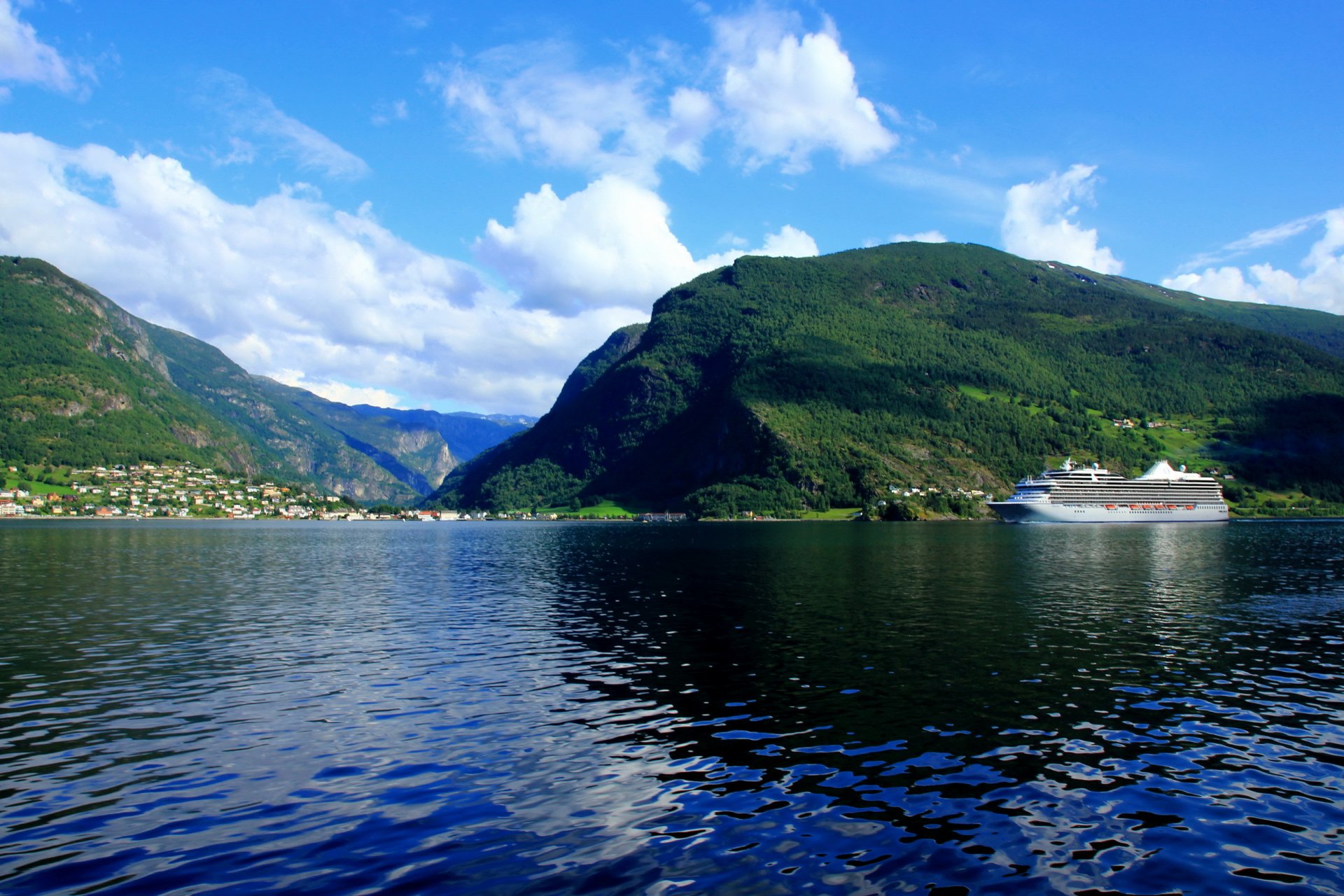 norwegen goi sogneford landschaft natur zuhause wald schiff liner