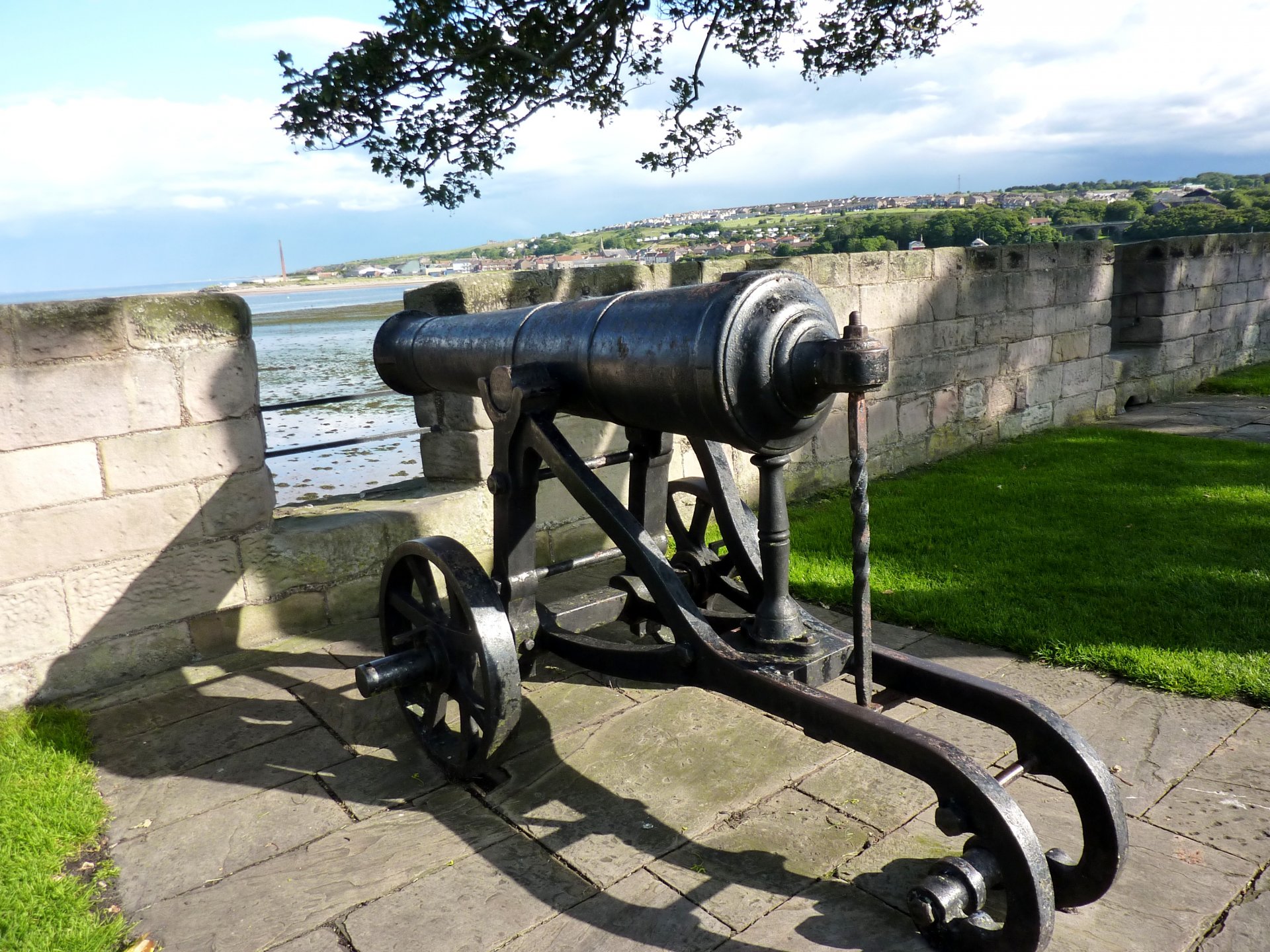 fort mur canon herbe ciel